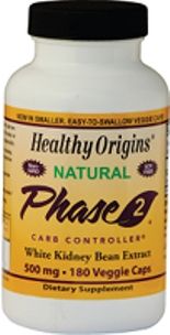 Phase 2 Starch Neutralizer (500mg 180 capsules) Healthy Origins